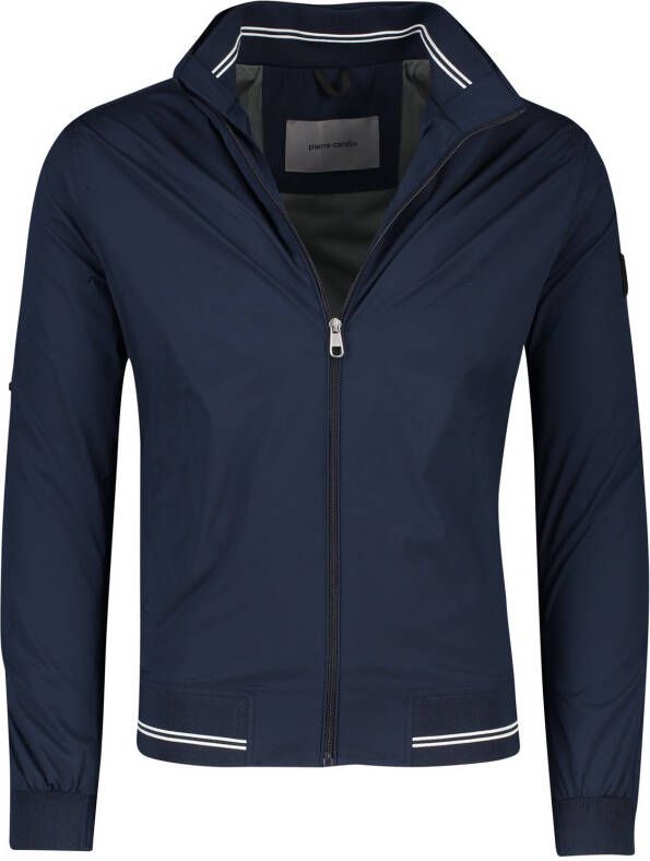 Pierre Cardin zomerjas donkerblauw effen met witte details