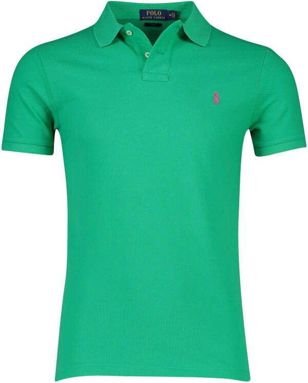 Ralph Lauren Groen Polo Shirt met Pony Logo Green Heren