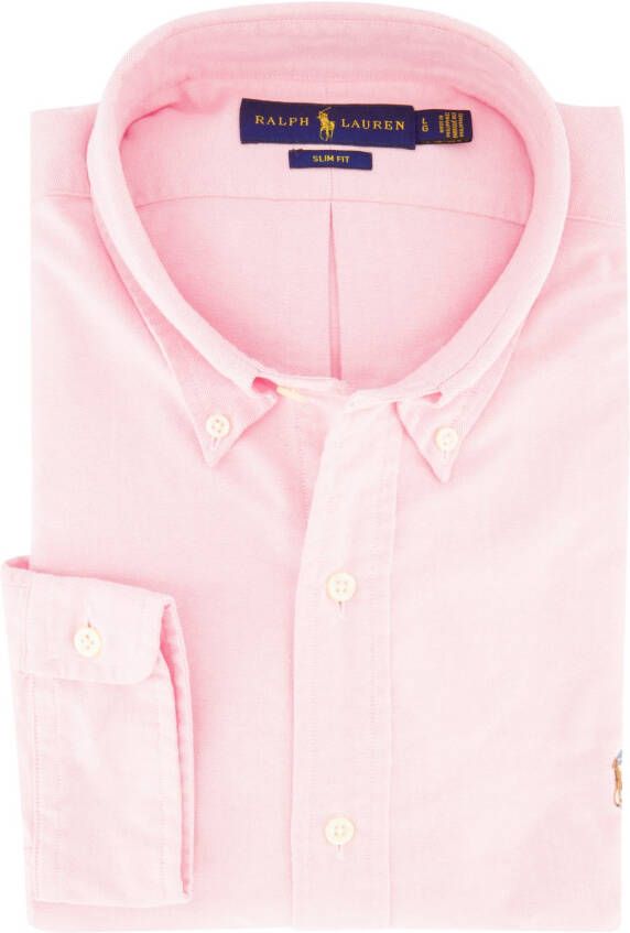 Polo Ralph Lauren Overhemd Ralph Lauren Slim Fit lichtroze