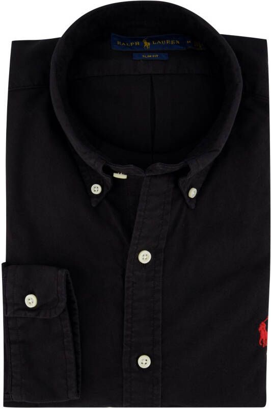 Polo Ralph Lauren Zwarte Button-Down Shirt met Handtekening Pony Black Heren - Foto 3