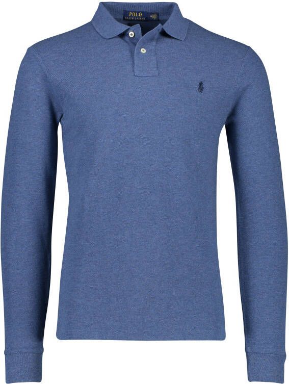 Polo Ralph Lauren Poloshirt Ralph Lauren lange mouwen blauw met logo