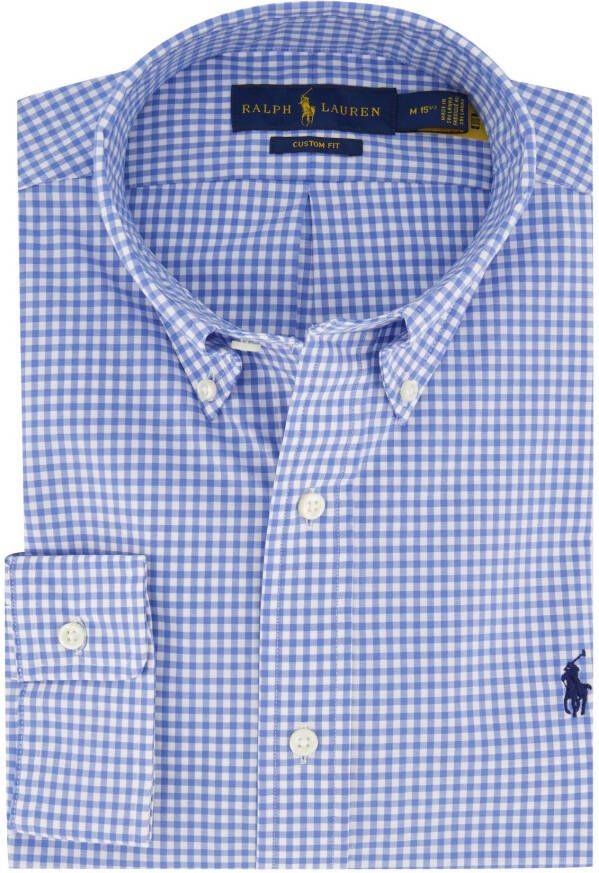 Polo Ralph Lauren Ralph Lauren overhemd Custom Fit blauw geruit