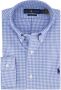 POLO Ralph Lauren custom fit overhemd met stretch blue white check - Thumbnail 2