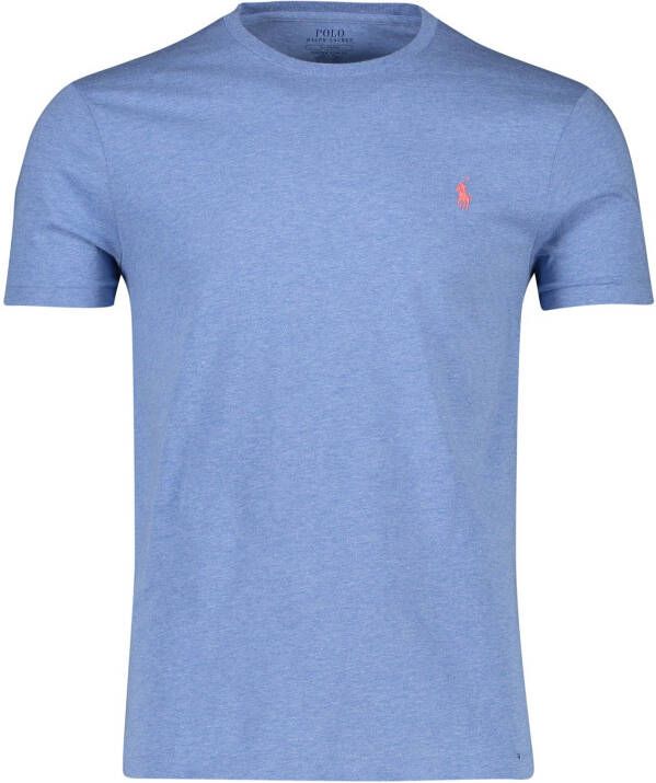 Polo Ralph Lauren Ralph Lauren t-shirt Slim Fit gemeleerd blauw