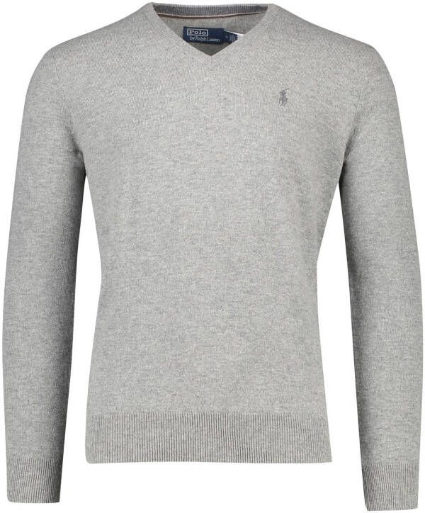 Polo Ralph Lauren Grijze Sweaters LS VN Pp-Long Sleeve-Pullover Grijs Heren