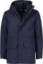 Polo Ralph Lauren winterjas donkerblauw effen rits + knoop normale fit - Thumbnail 1