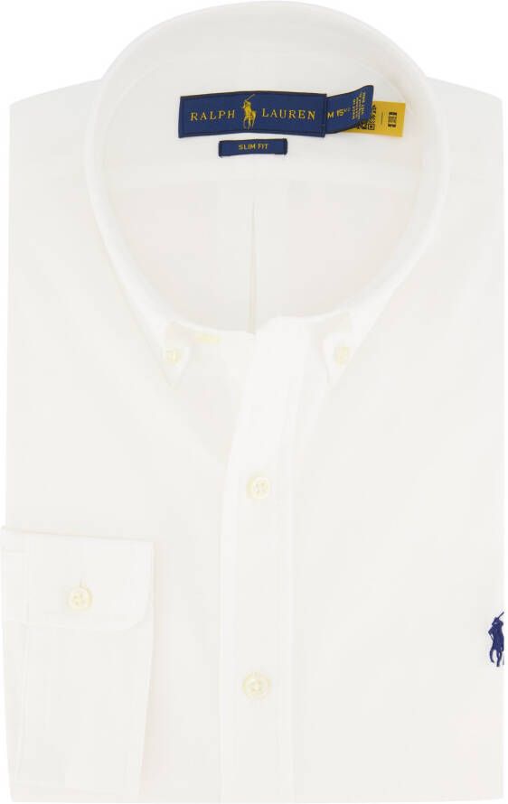 Polo Ralph Lauren Witte Stretch-Katoenen Overhemd met Polo Pony Motief White Heren - Foto 3