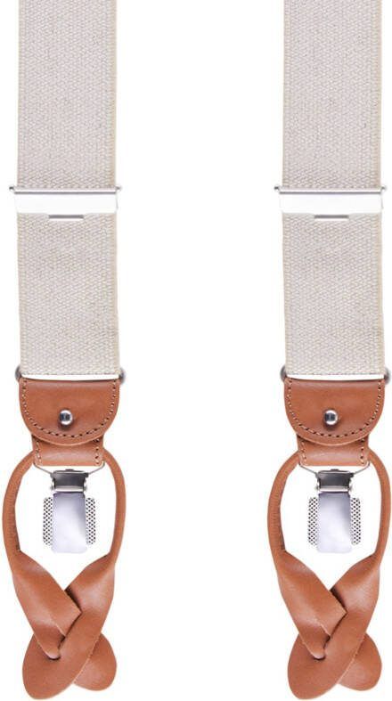 Profuomo bretels informeel beige 36 MM - Foto 5