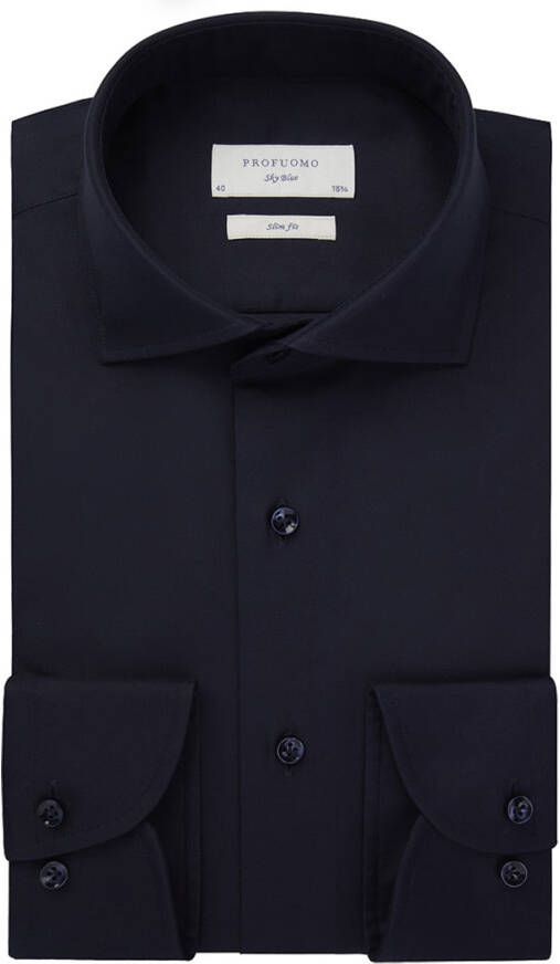 Profuomo Slim fit zakelijk overhemd van twill - Foto 2