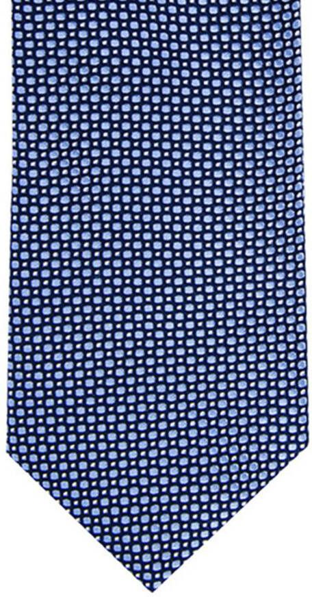 Profuomo stropdas blauw met motief puur zijde