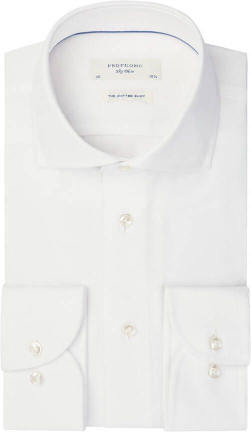 Profuomo Regular fit zakelijk overhemd van jersey