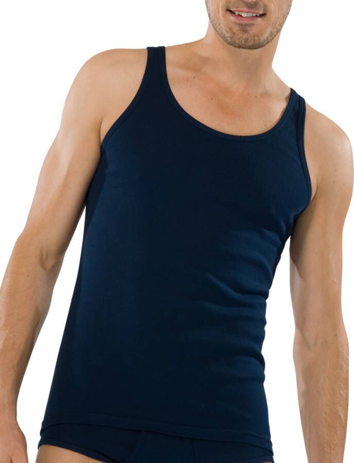 Schiesser 5=4 Original heren hemd feinripp navy