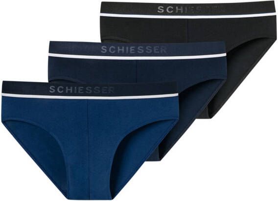 Schiesser Slip met labeldetails model 'Rio' in een set van 3 stuks