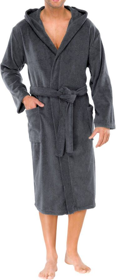 Schiesser Herenbadjas Essentials in zachte comfortabele frottee-kwaliteit - Foto 2
