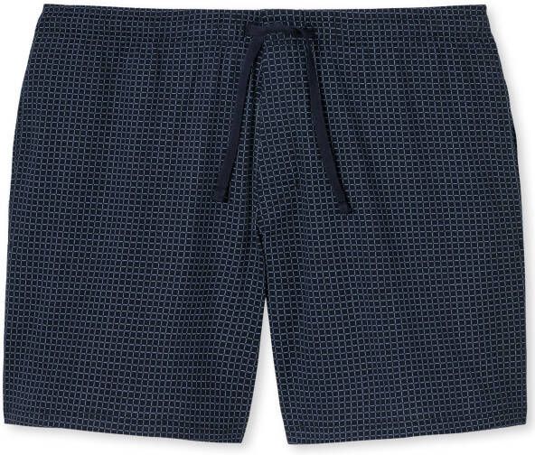 Schiesser Sweatshorts met ruitmotief model 'Boxer'