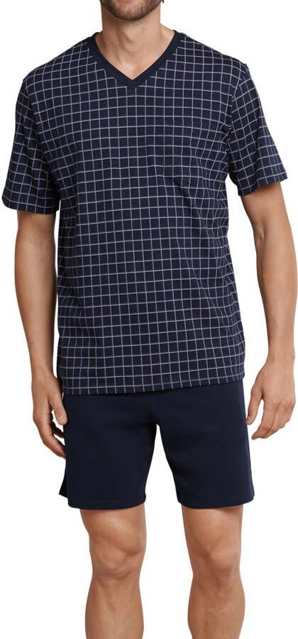 Schiesser Shortama Dark sapphire met aangenaam zachte single-jersey kwaliteit (2-delig 1 stuk) - Foto 5