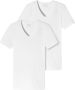 Schiesser 2-pack t-shirt ondergoed aanbieding wit effen - Thumbnail 3