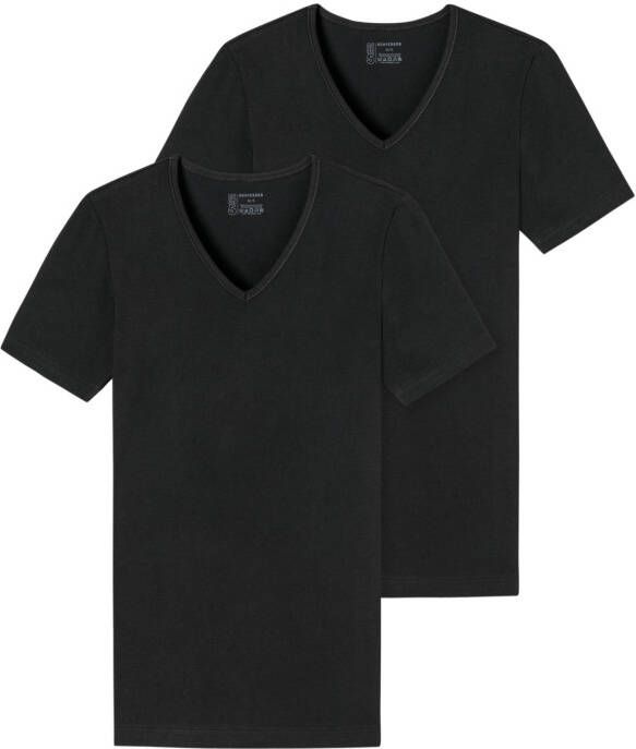Schiesser Shirt met V-hals 95 5 met een diepe v-hals (Set van 2) - Foto 2