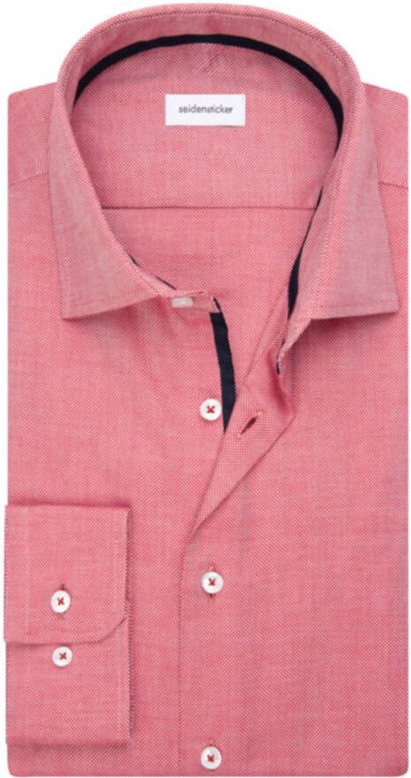 seidensticker business overhemd Slim extra slim fit roze effen katoen