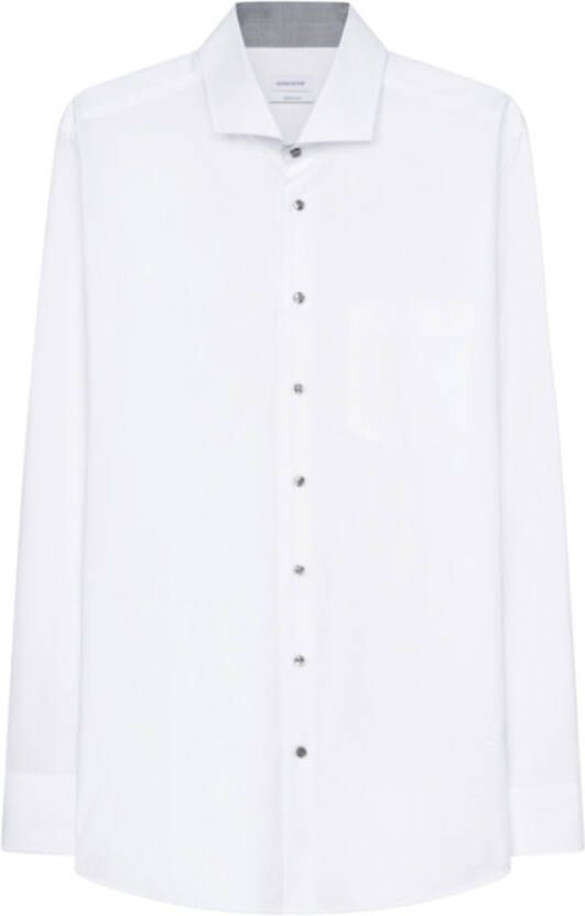 Seidensticker Businessoverhemd Regular lange mouwen kentkraag uni