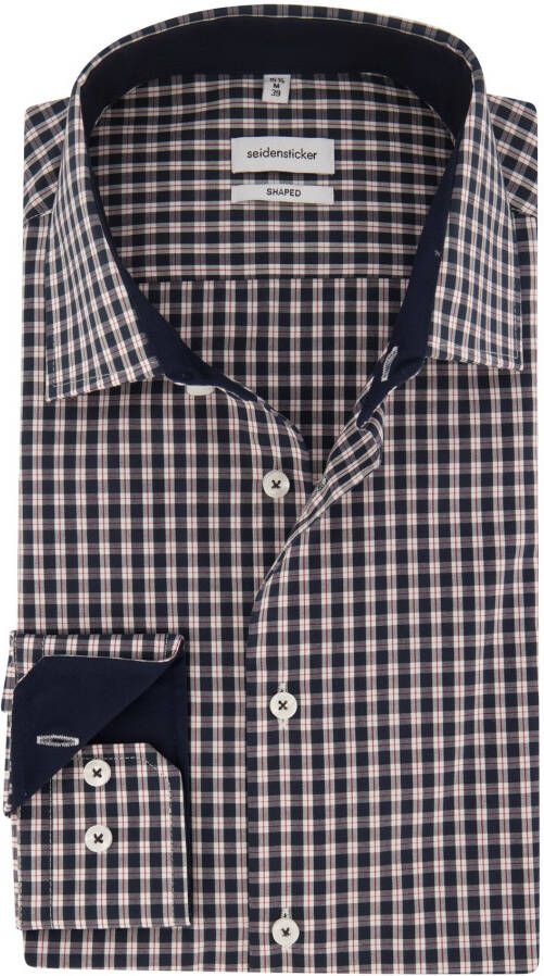 Seidensticker Businessoverhemd Shaped lange mouwen kentkraag ruit - Foto 2