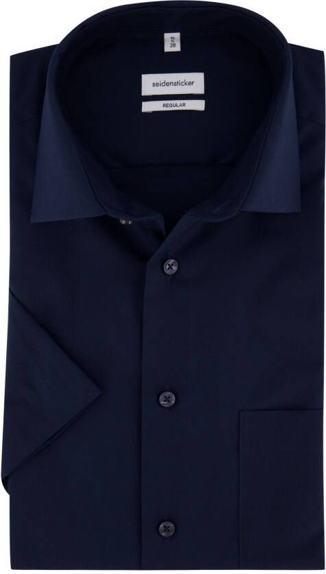 seidensticker Donkerblauw overhemd Regular Fit