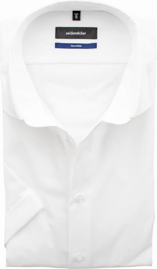 seidensticker korte mouw overhemd wit