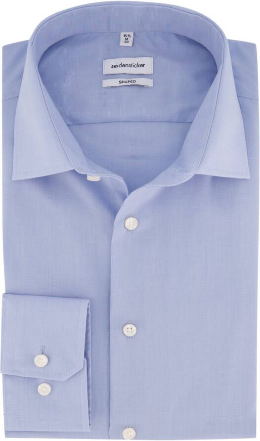 Seidensticker Businessoverhemd Shaped extra lange mouwen kentkraag uni