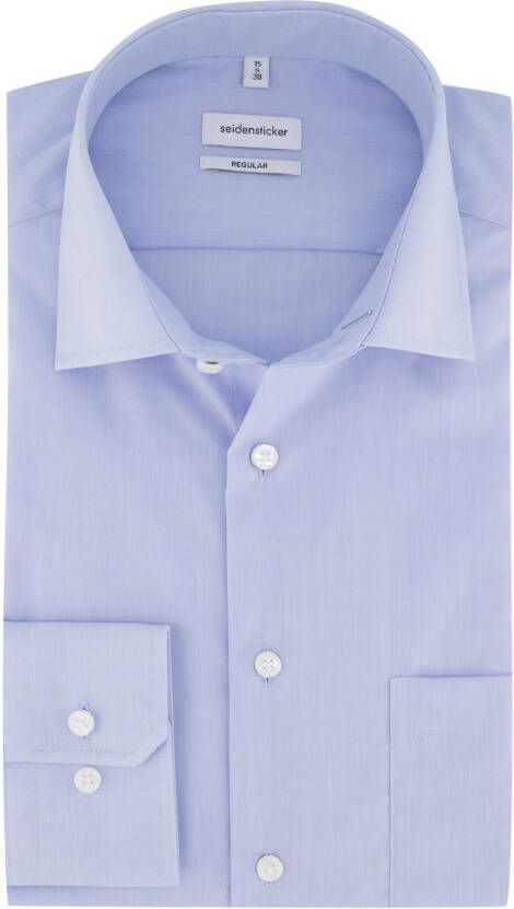 Seidensticker Businessoverhemd Regular fit extra lange mouwen kentkraag uni