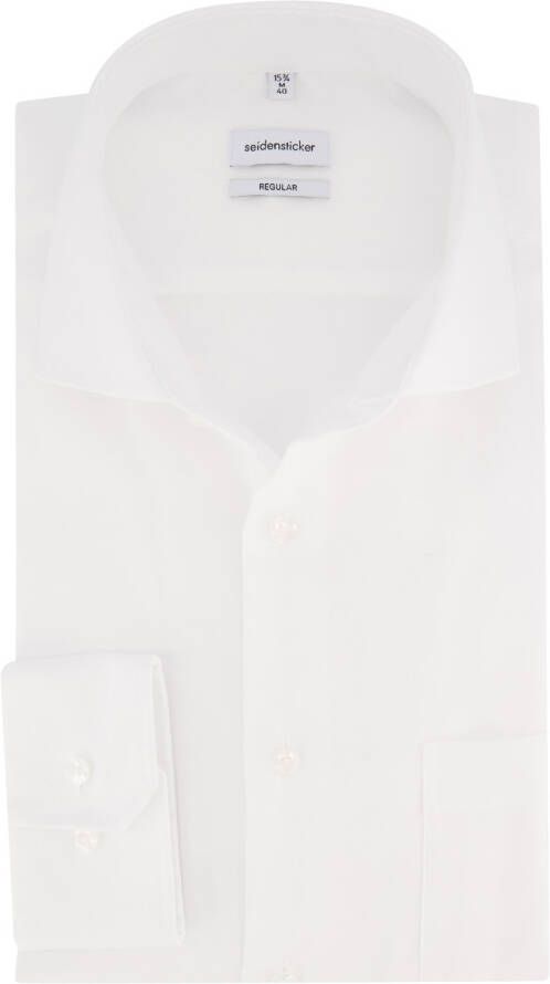 Seidensticker Businessoverhemd Zwarte roos Regular 1 1 Kent kraag effen