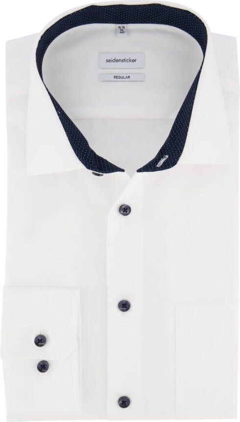 seidensticker Overhemd wit Regular Fit strijkvrij