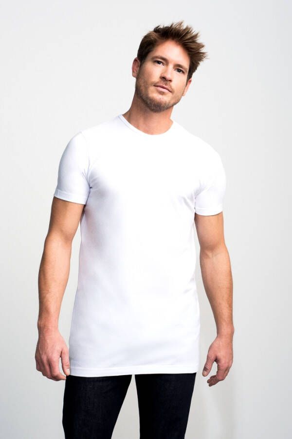Slater 2-pack T-shirt Basic Extra Lang O-neck Navy - Foto 3