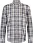 State of Art casual overhemd wijde fit blauw bruin geruit katoen - Thumbnail 2