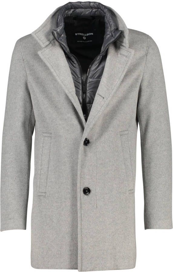 Strellson Lange jas met opstaande kraag model 'Finlay'