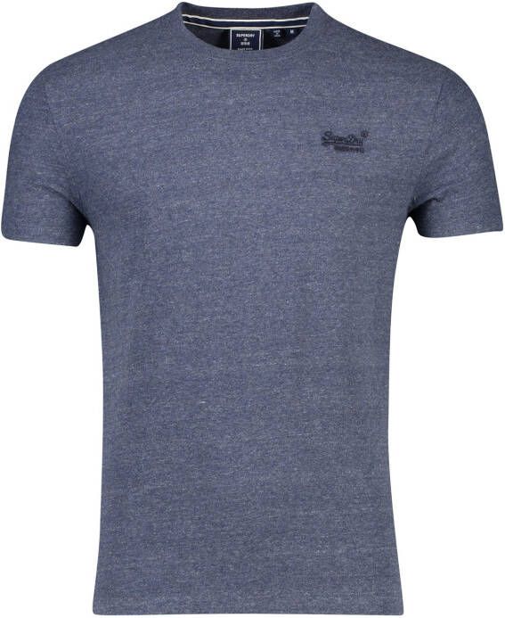 Superdry T-shirt ronde hals blauw