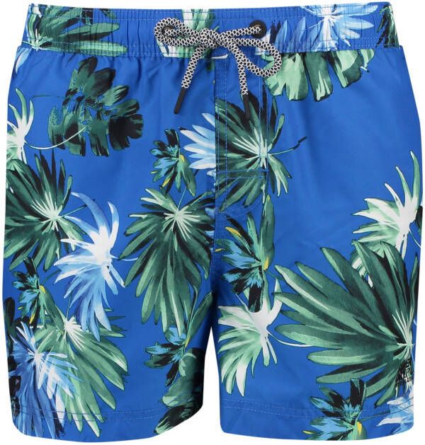 Superdry zwemshort donkerblauw geprint