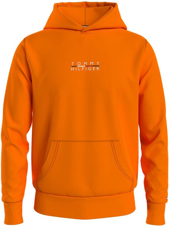 Tommy Hilfiger Biologische katoenen hoodie met voorlogo Yellow Heren - Foto 4