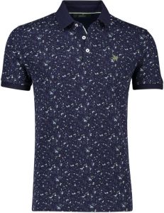 Vanguard Donkerblauwe Polo Short Sleeve Polo Pique Stretch