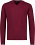 William Lockie Bordeaux V-Hals Wollen Trui Red Heren - Thumbnail 1