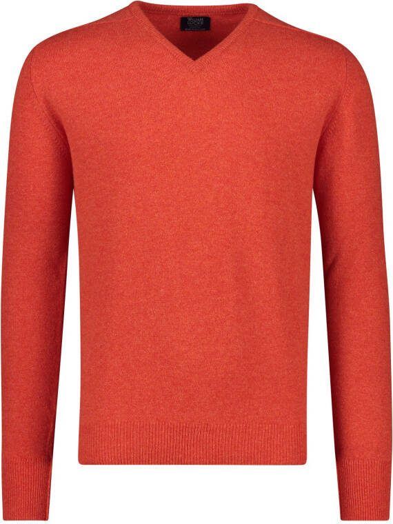 William Lockie trui v-hals rood wol