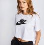 Nike Sportswear Essential Kort T-shirt met logo voor dames Wit - Thumbnail 11