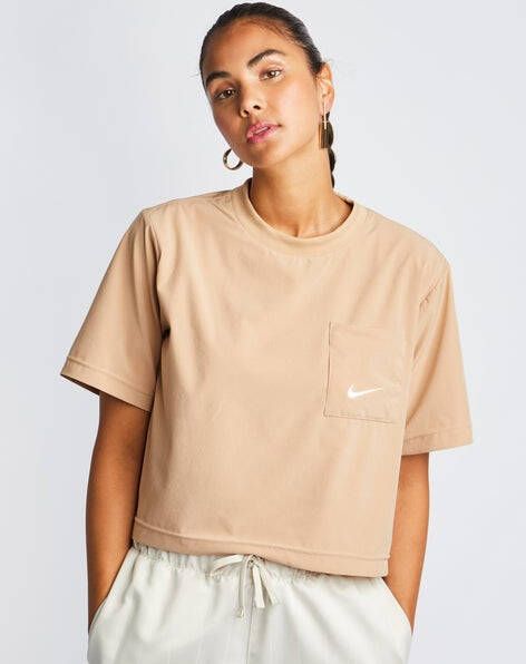 Nike Moderne Boxy Top Korte Mouwen T-shirt Pink Dames