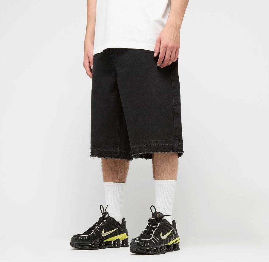 2Y STUDIOS Joran Open Hem Baggy Shorts Men zwart Kleding - Foto 3