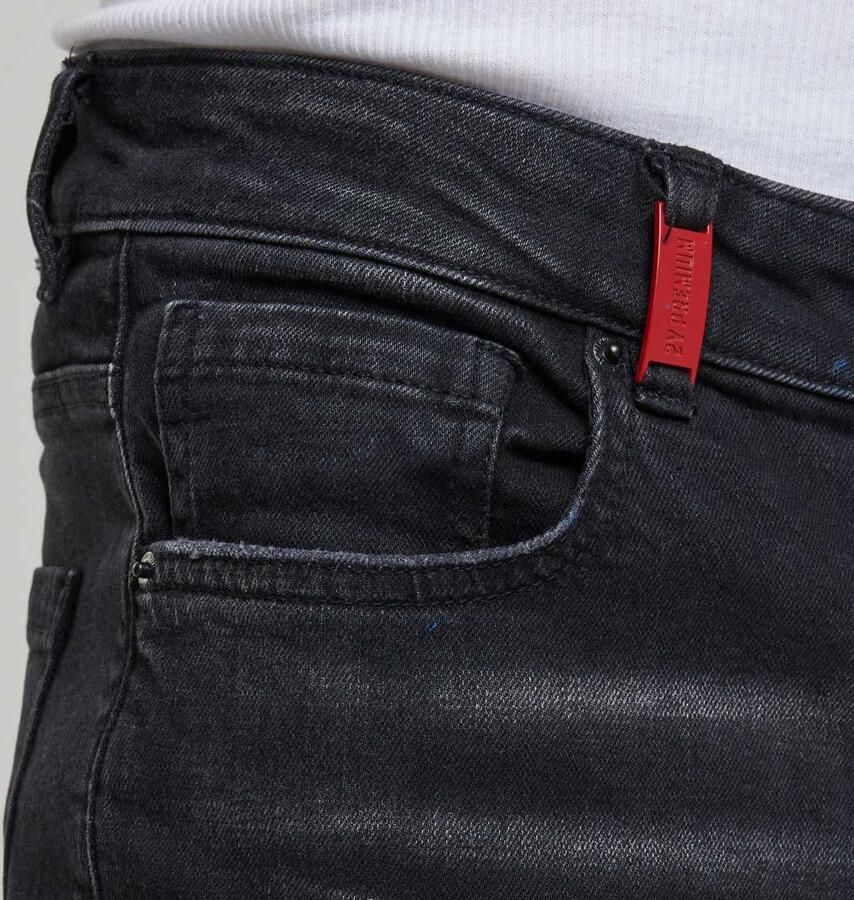 2Y STUDIOS Leonardo Ripped Slim Fit Jeans Spijkerbroeken in zwart formaten: 34 32 - Foto 2