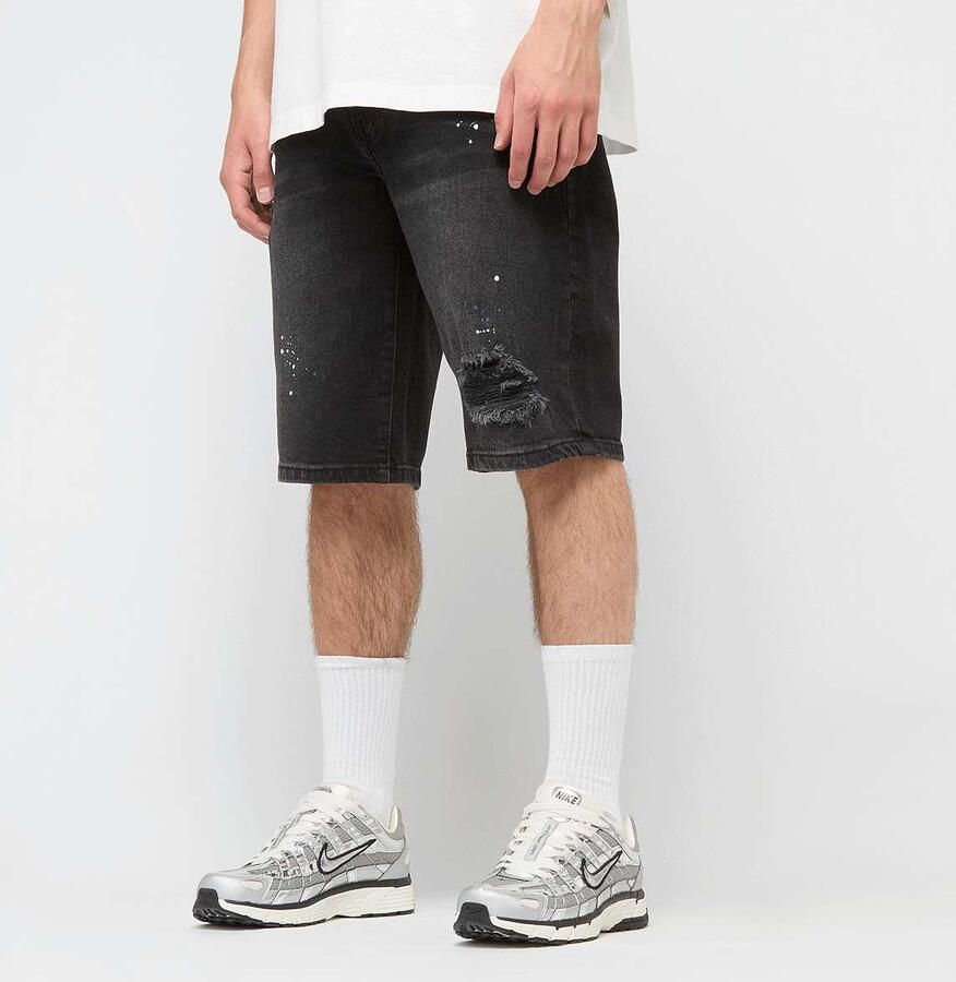 2Y STUDIOS Leonardo Ripped Slim Fit Shorts Men zwart Kleding - Foto 3