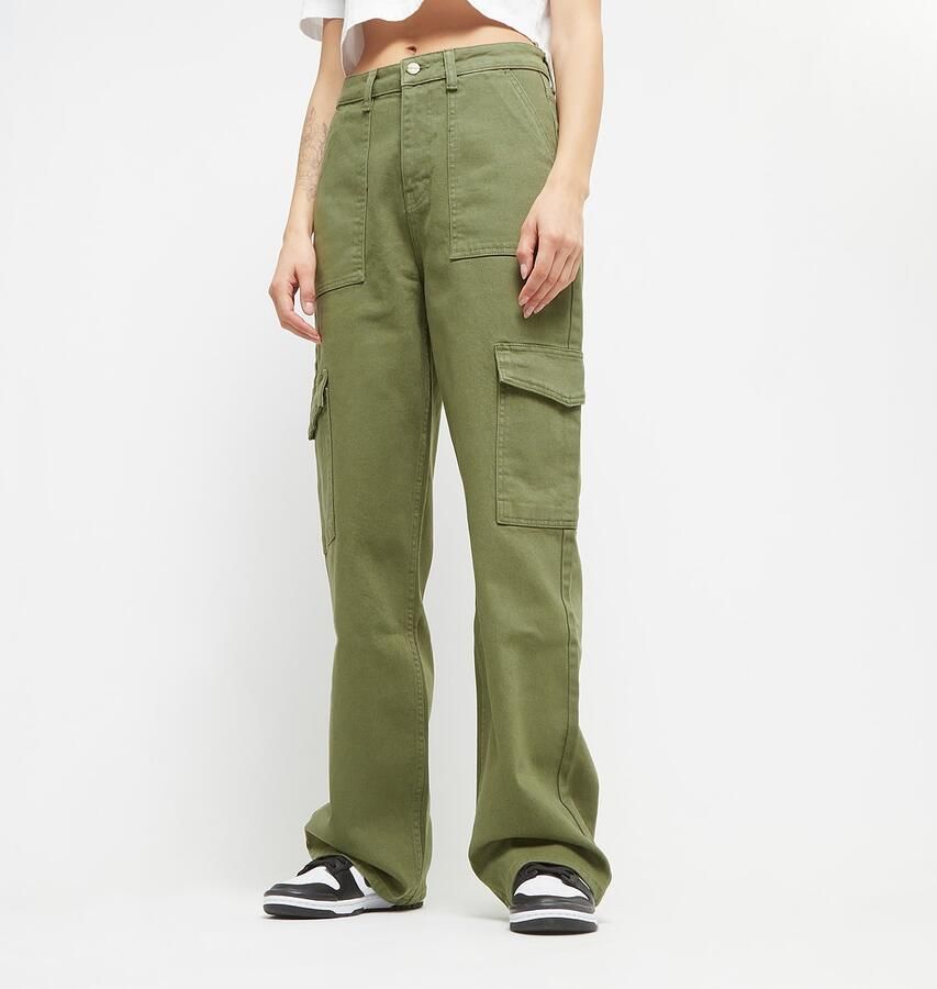 2Y Studios Lona Cargo Jeans Cargobroeken Dames khaki maat: 24 beschikbare maaten:24 25 26 27 28 29 30 31 - Foto 3