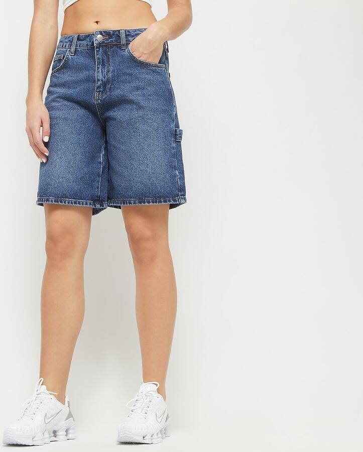 2Y STUDIOS Mayli Worker Jorts Wo Shorts blauw Kleding - Foto 3