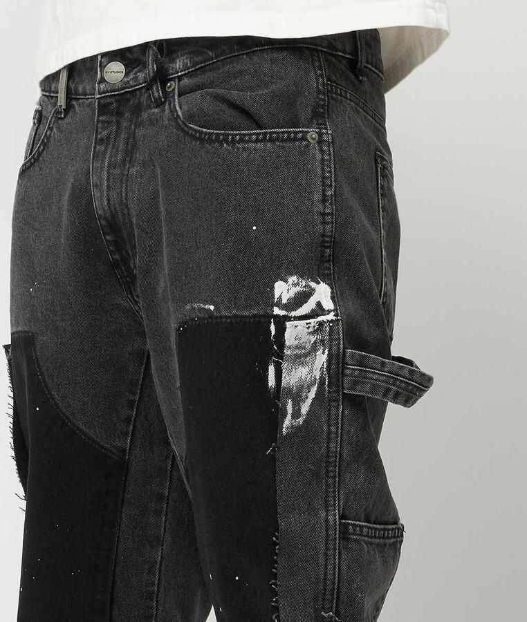 2Y STUDIOS Nardin Carpenter Straight Jeans Men Spijkerbroeken grijs Kleding