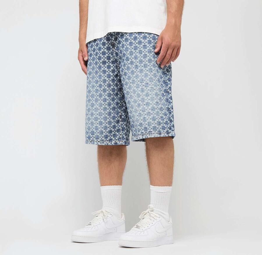 2Y STUDIOS Tariq Carree Baggy Shorts Men blauw Kleding - Foto 3