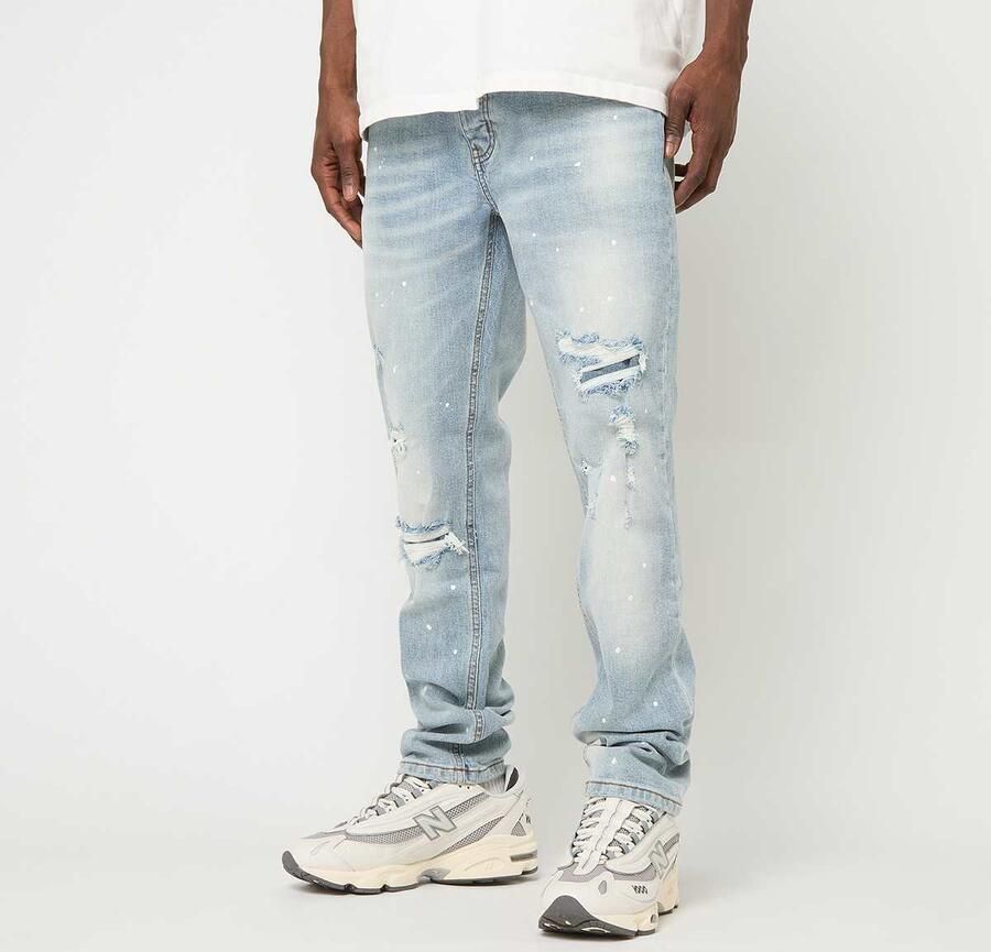 2Y STUDIOS Victor Ripped Slim Fit Jeans Men Spijkerbroeken blauw Kleding - Foto 3